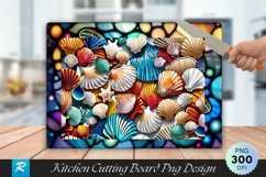 Seashell Cutting Board Sublimation Design Product Image 1