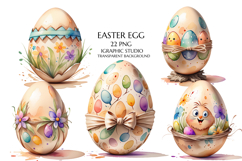 Easter Clipart, Easter Egg Clipart Product Image 1