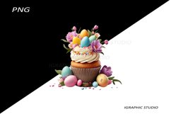 Easter Cupcake Clipart Product Image 1