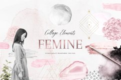 Femine Clipart Set, Decorative Elements, Modern Clipart Product Image 1