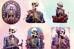 Skeleton Witch Tarot Card Clipart Bundle Product Image 1