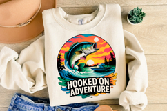 Hooked Adventure svg Design | Svg Cut Files | Shirt Svg Product Image 2