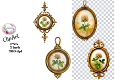 Vintage, painting, flowers, Ephemera, PNG, Clipart Product Image 1
