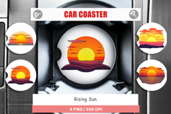 Car Coaster Rising Sun Product Image 1