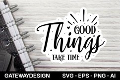 Motivational Sticker Svg Design Product Image 1