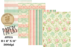 Pinks, Paper, Shabby Chic, Papers, Junk Journal Product Image 1