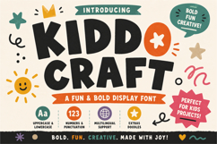 Kiddo Craft | Fun &amp; Bold Display Font Product Image 1