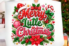 Merry Little Christmas PNG Design Product Image 1