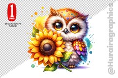 Cute Owl Clipart - PNG File Product Image 1