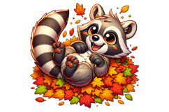 Cute Raccon Clipart - PNG File Product Image 2
