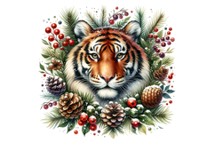 Cute Tiger Clipart - PNG File Product Image 2