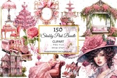 Victorian Pink Bundle - 150 clipart - All the pink you need Product Image 1