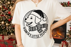 Santa’s Little Yelper Svg, Funny Dog Lover Christmas Svg. Product Image 2