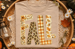 Fall Typography PNG | Floral Leopard Plaid Autumn Letters Product Image 2