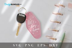 Let's stay home SVG|Motel Keychain svg Product Image 1