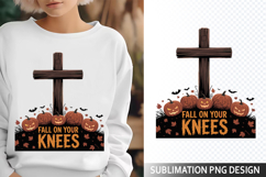 Fall on Your Christian Harvest - Halloween Sublimation PNG Product Image 1