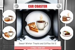 Winter Treats Coffee Car Coaster Product Image 1