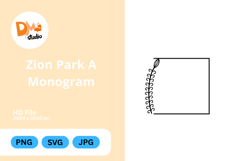 Zion Park Frame Product Image 1