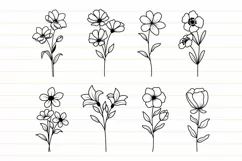 Flower Svg Wildflower Svg Flowers Svg Product Image 6