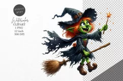 Halloween clipart, Witch clipart, Autumn clipart Product Image 1