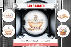 Cozy Mom Relaxation Car Coaster Product Image 1