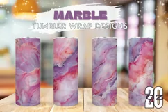 Pink Marble Tumbler Template, Purple Tumbler Designs Product Image 1