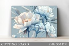 Flowers Cutting Board Design. Flowers Kitchen Cutting Board Product Image 1
