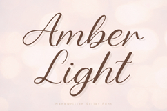 Amber Light - Elegant Handwritten Script Font Product Image 1