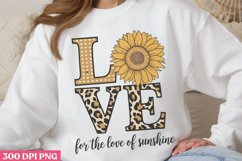 For The Love of sunshine PNG, Sunflower Quotes PNG Product Image 2