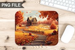Autumn Home Sublimation Mouse Pad PNG Bundle Product Image 2