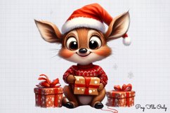 Christmas deer Reindeer clipart Bundle PNG Product Image 2