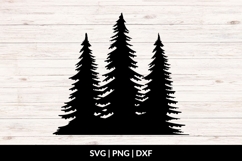 Forest Trees Silhouette SVG Product Image 1