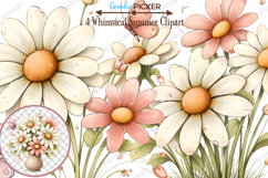 Whimsical Mother's Day Flowers Clipart, Mother's Day Flowers Product Image 1