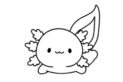 Kawaii Axolotl Clipart Mega Bundle | Cute Salamander SVG PNG Product Image 2