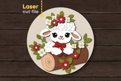 Sheep SVG laser cut file for Glowforge Product Image 1