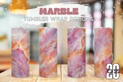 Pink Marble Tumbler Template, Purple Marble Tumbler Design Product Image 1