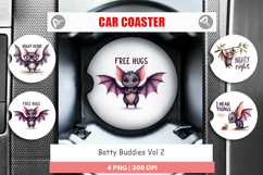 Batty Buddies Car Coaster Product Image 1