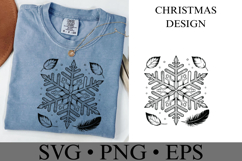 Christmas Snowflake Svg | Christmas svg | Shirt Svg Product Image 2