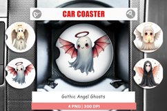 Car Coaster Gothic Angel Ghosts Product Image 1