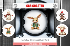 Christmas Plush Toys Car Coaster Product Image 1