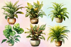 Houseplants in Pot Sublimation Clipart Bundle, Houseplants Product Image 2