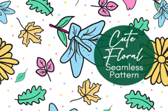 Cute Flowers Seamless Pattern PNG Product Image 1