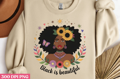 Black is Beautiful PNG, Black History Month Sublimation Product Image 2