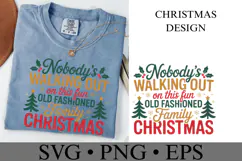 Old Fashioned Family Christmas Svg | Shirt Svg Product Image 2