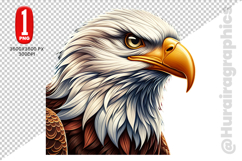 Cute Eagle Clipart - PNG File Product Image 2