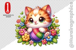 Cute Cat Clipart - PNG File Product Image 1