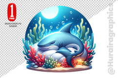 Cute Dolphin Clipart - PNG File Product Image 2