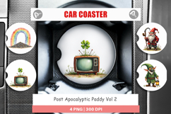 Post-Apocalyptic Paddy Car Coaster Product Image 1