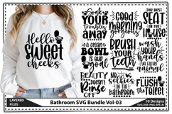 Bathroom SVG Bundle, Washroom Svg, Funny Bathroom Svg Product Image 1
