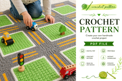 Roadway Play Mat Crochet Blanket Pattern PDF Product Image 1
